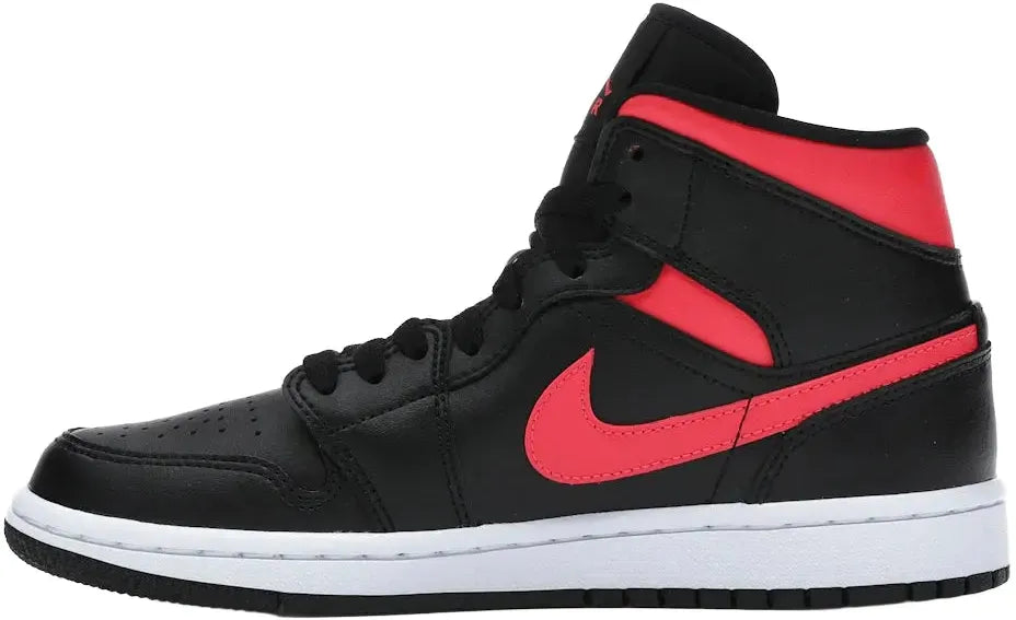 Jordan 1 Mid Black Siren Red (Women's)