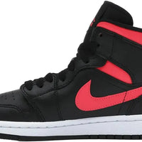 Jordan 1 Mid Black Siren Red (Women's)
