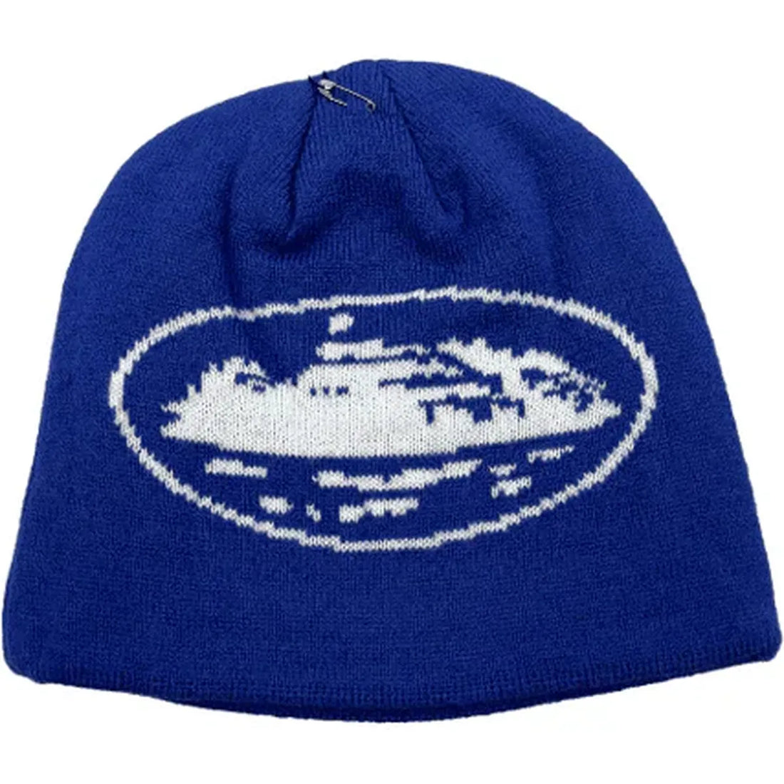 Corteiz Alcatraz Beanie Blue