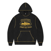 Corteiz Alcatraz Contrast Hoodie 'Black/Yellow'