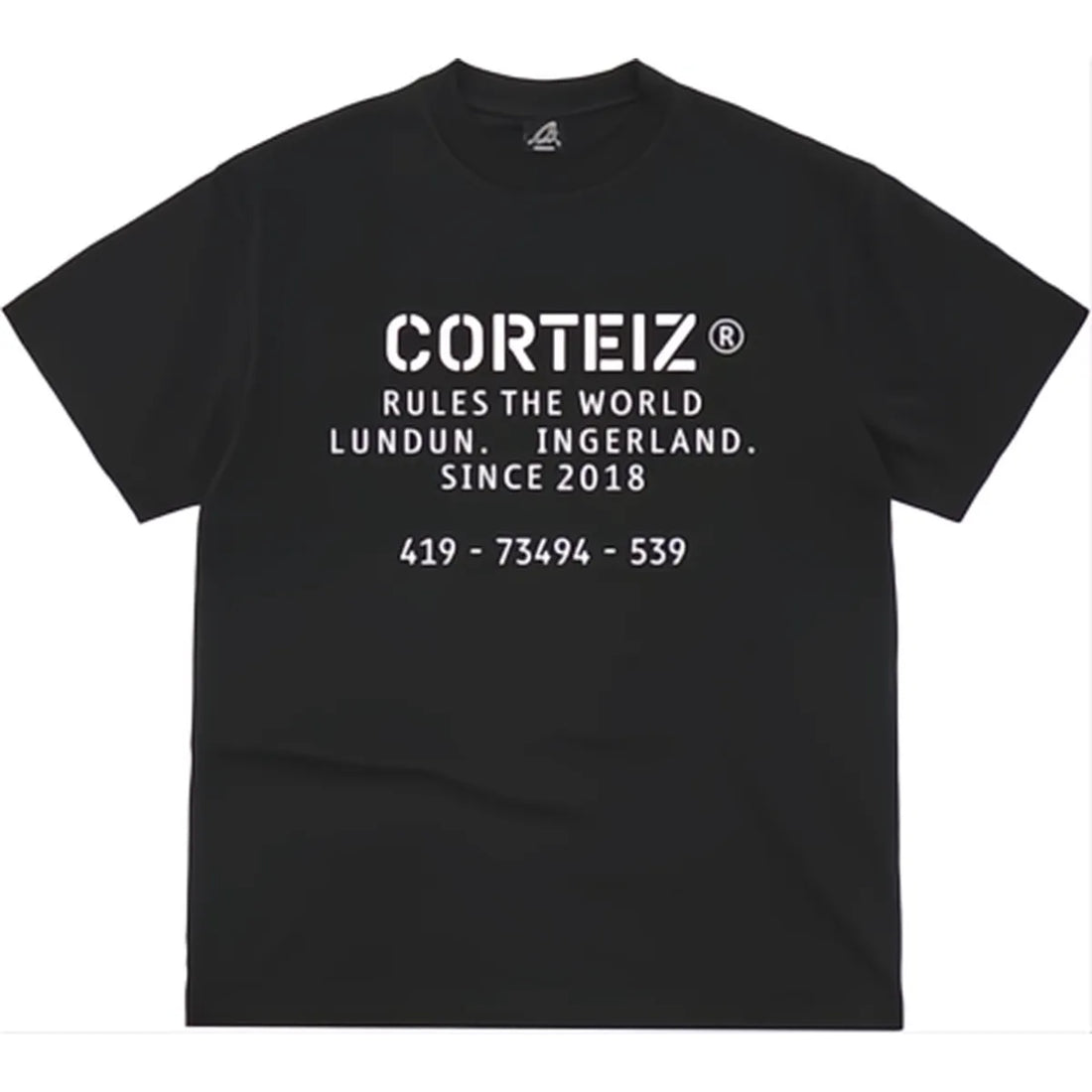 Corteiz OG Stencil Tee Black