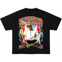 BAD BUNNY FESTIVE BOOTLEG BLACK TSHIRT