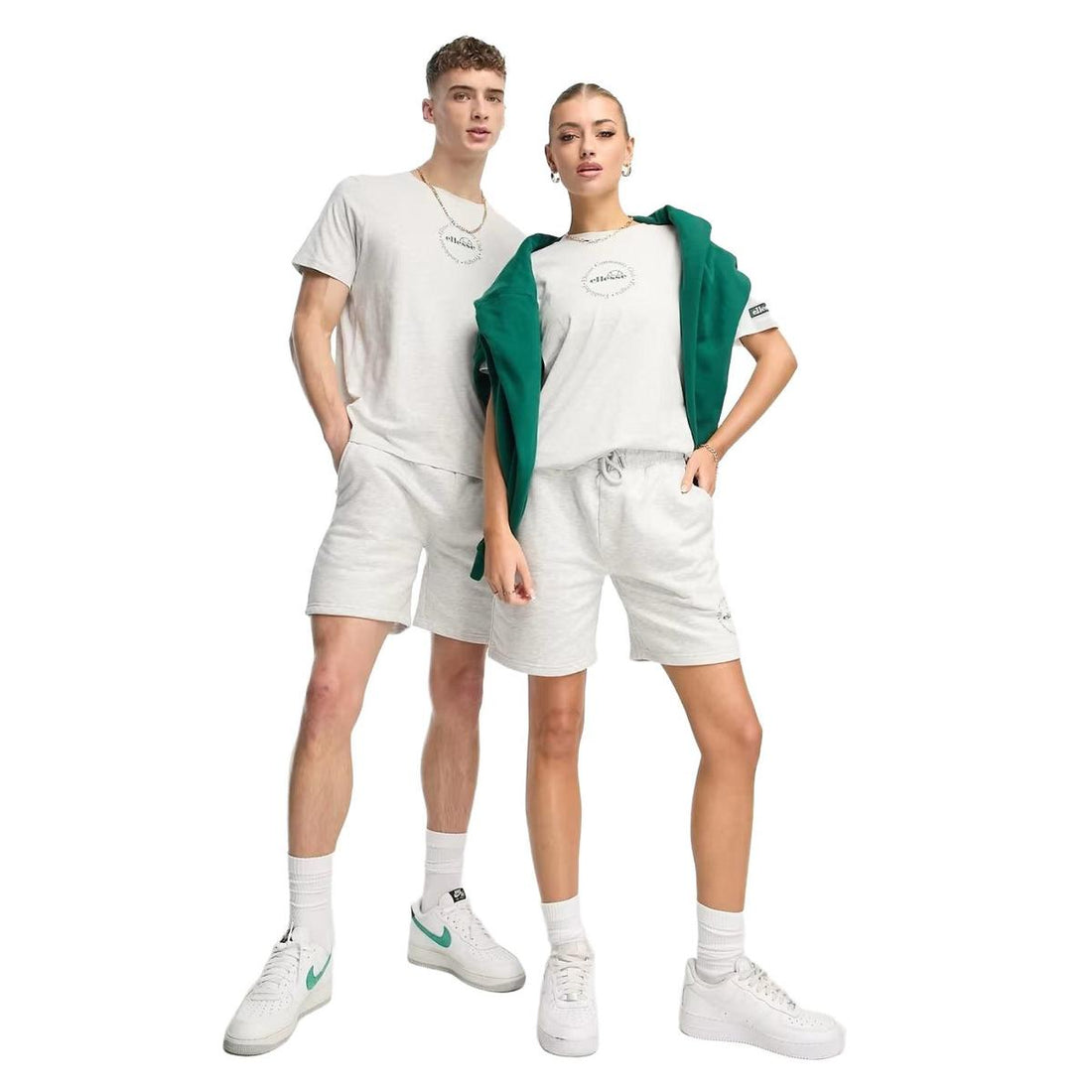 ellesse unisex community club oversized t-shirt in grey