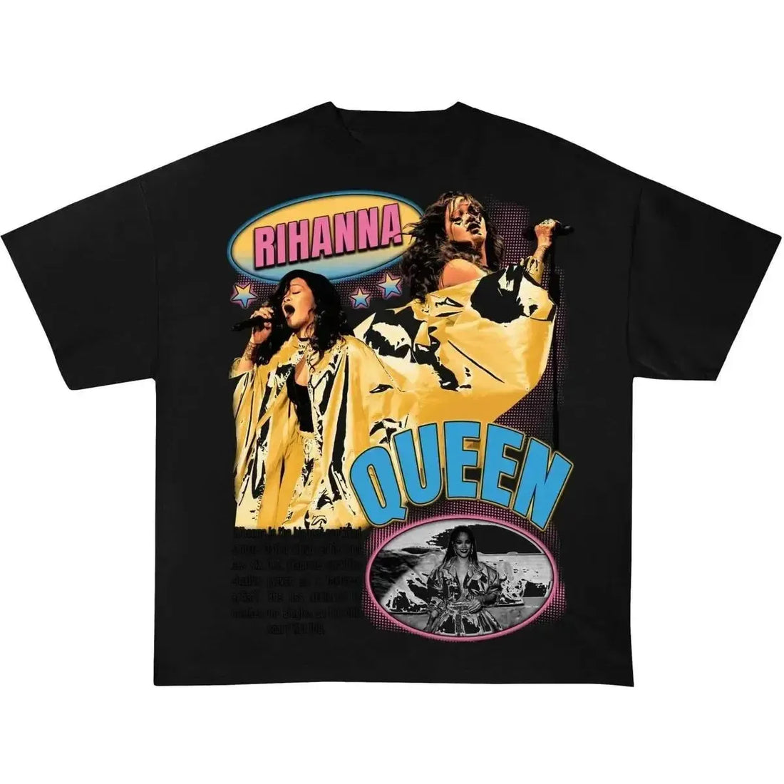 Rhianna " The Queen " Black Bootleg Tshirt