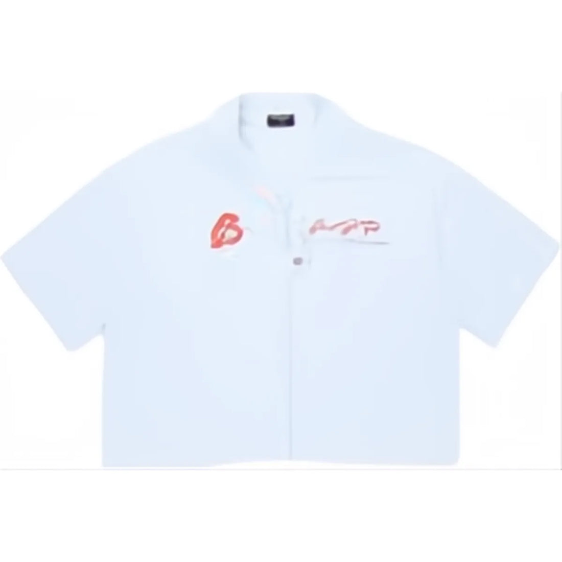 OxFord Boxy Crop Shirt Blue