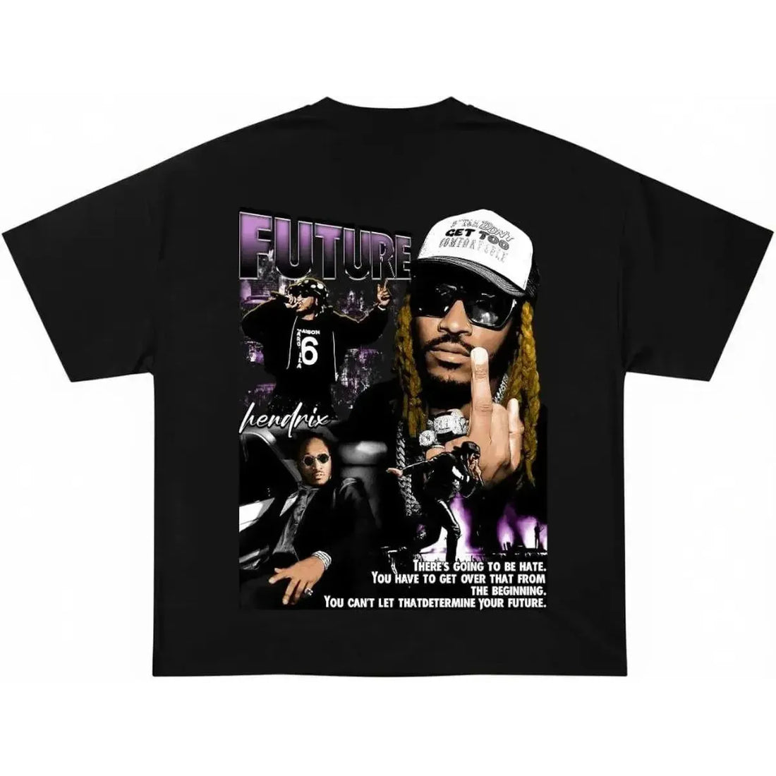FUTUTE HNDRXX BOOTLEG BLACK TSHIRT