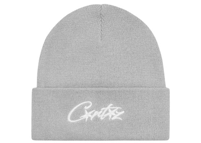 Corteiz Allstarz Folded Beanie Grey