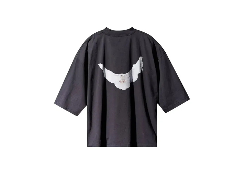 Yeezy Gap Balenciaga Dove 3/4 Sleeve Tee Black
