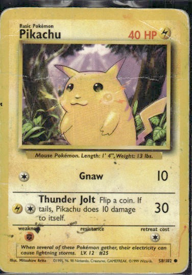 Pikachu | Damaged / English / Normal