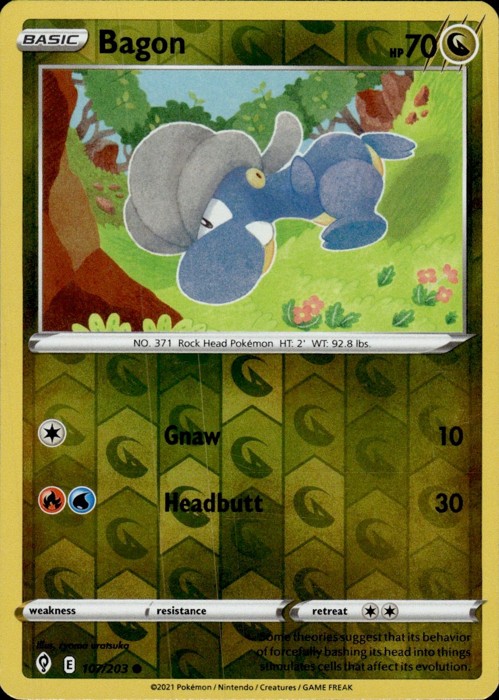 Bagon | Near Mint / English / Reverse Holofoil