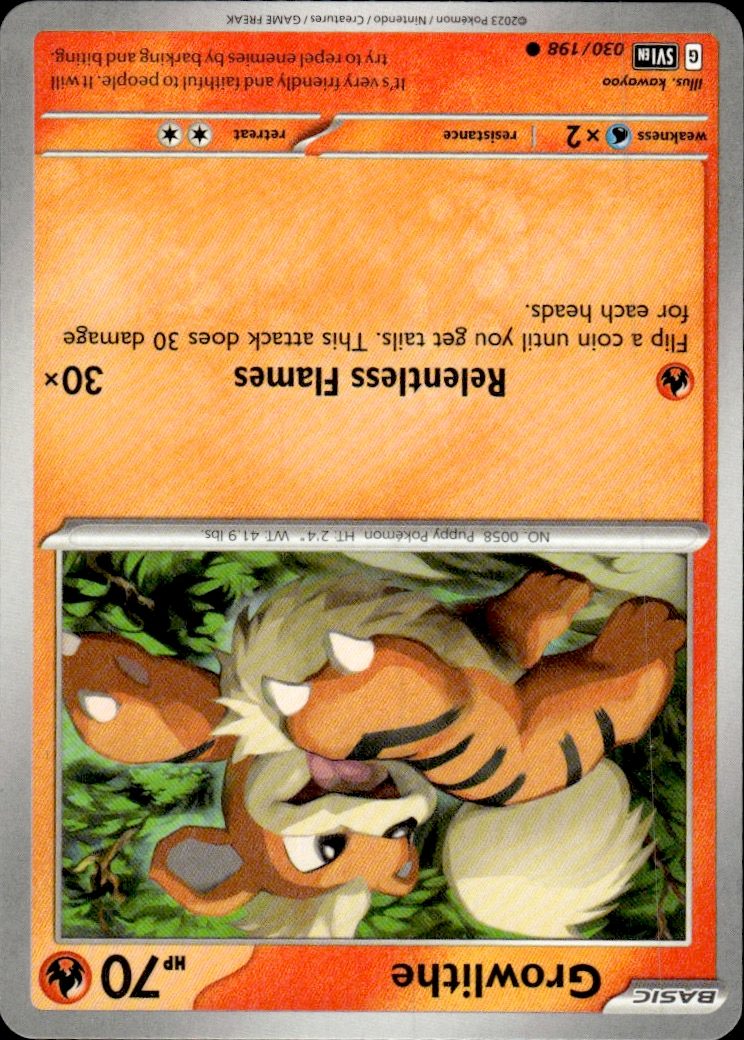 Growlithe - 030/198 | Near Mint / English / Normal