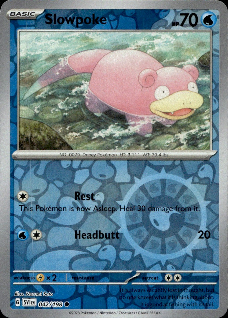 Slowpoke - 042/198 | Near Mint / English / Reverse Holofoil