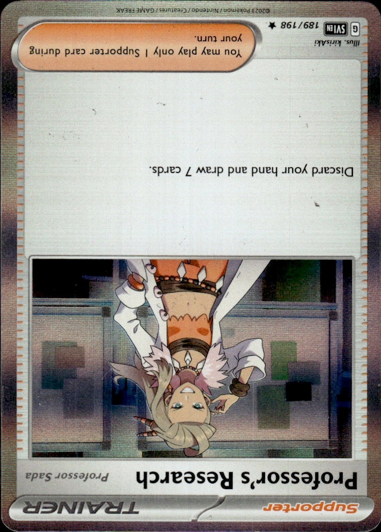 Professor's Research [Professor Sada] - 189/198 | Near Mint / English / Holofoil