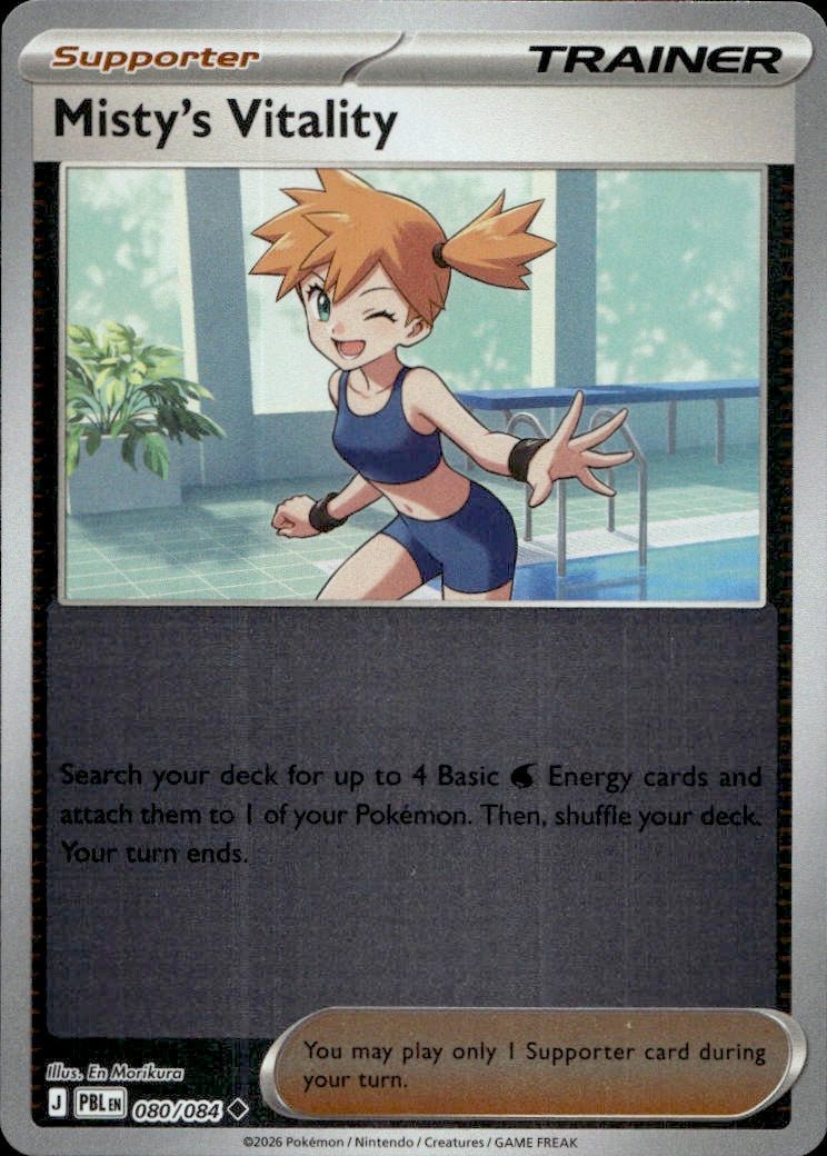 Misty's Vitality - 080/084 | Near Mint / English / Reverse Holofoil