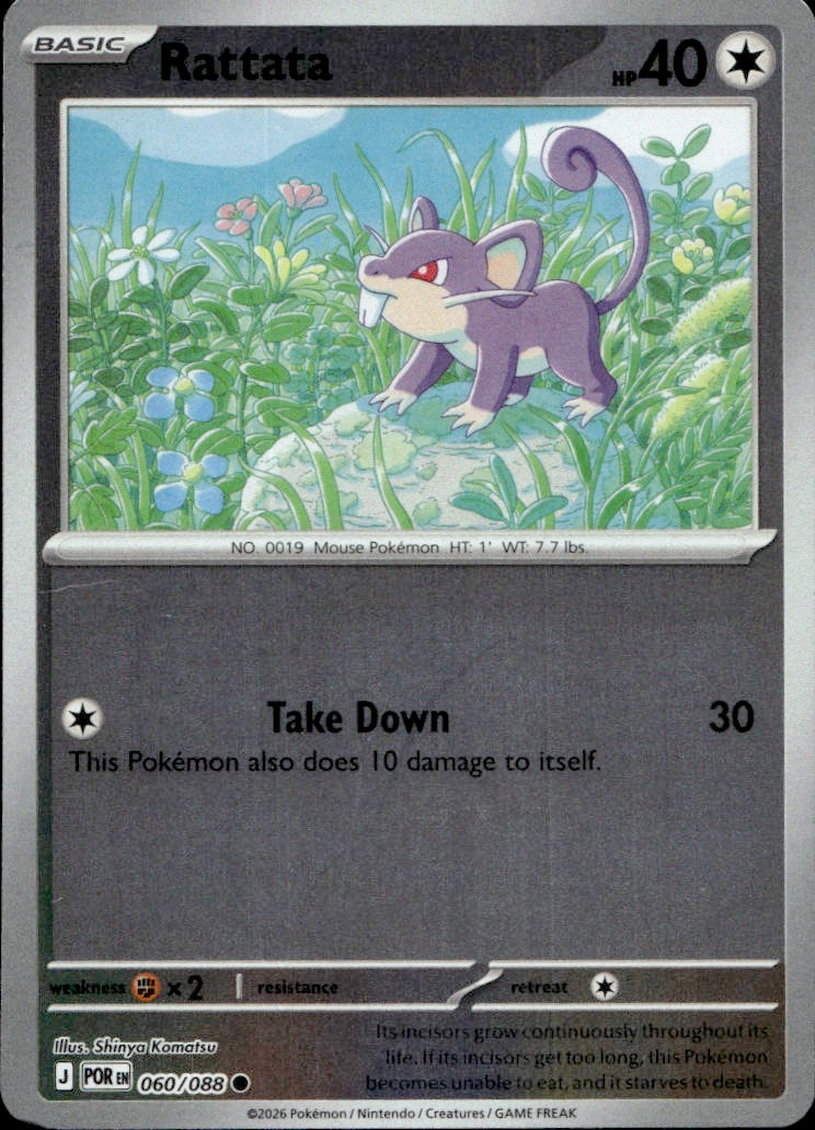 Rattata | Near Mint / English / Reverse Holofoil
