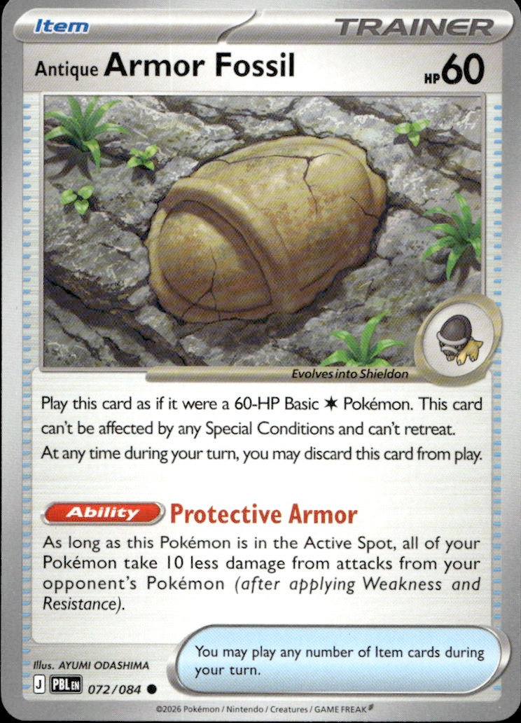 Antique Armor Fossil | Near Mint / English / Normal