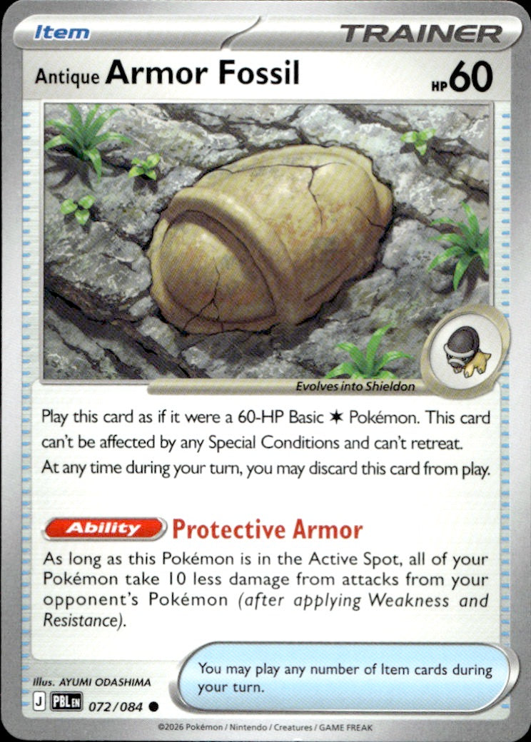 Antique Armor Fossil | Near Mint / English / Normal