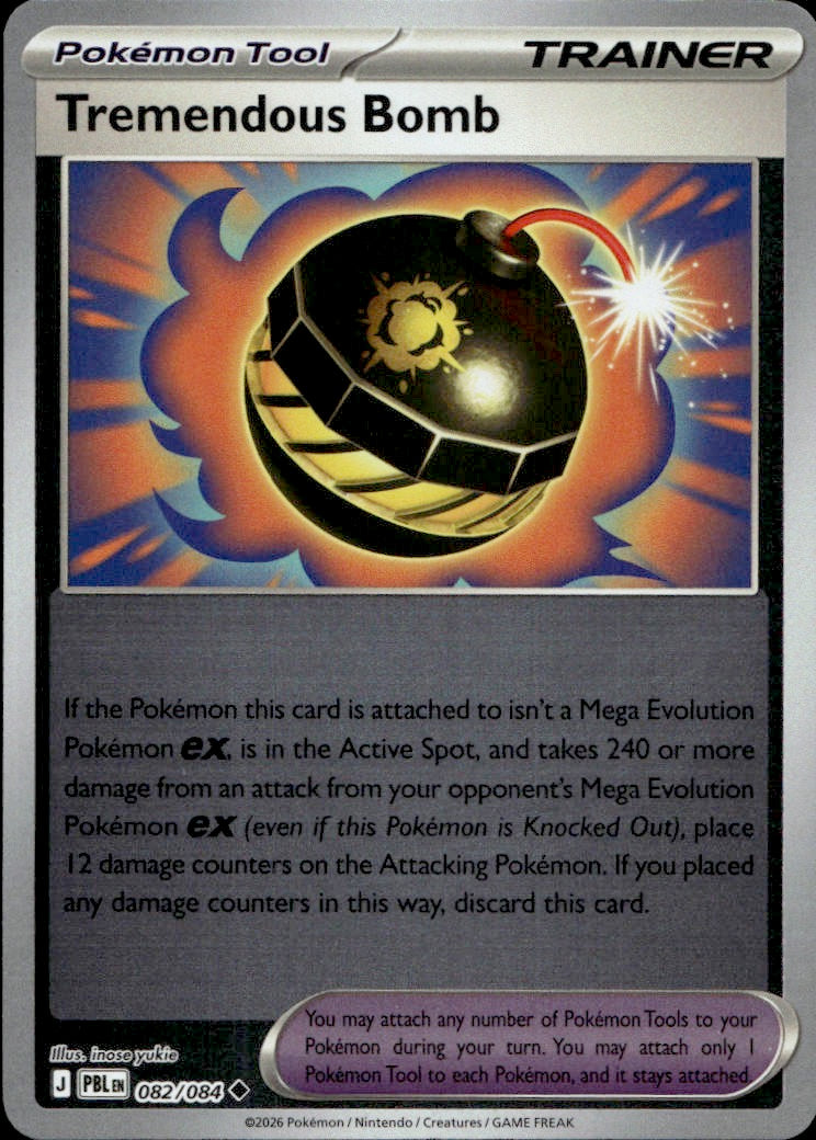 Tremendous Bomb - 082/084 | Near Mint / English / Reverse Holofoil