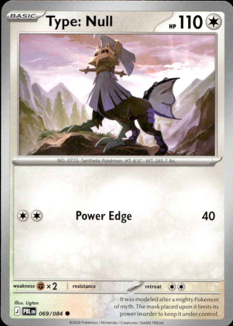 Type: Null | Near Mint / English / Normal