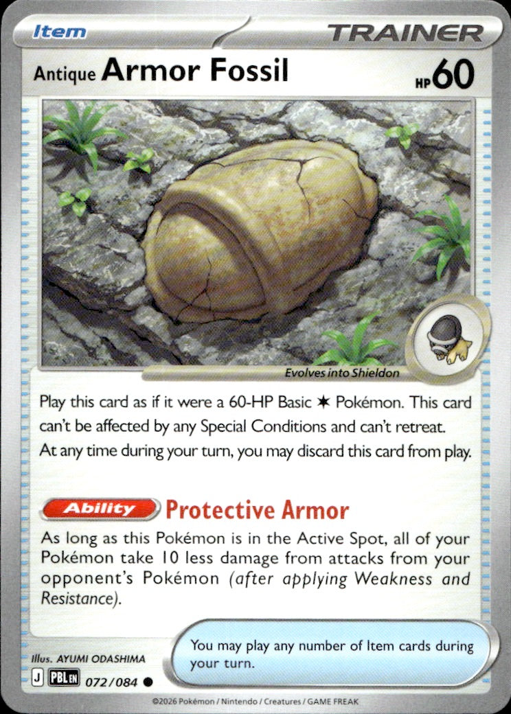 Antique Armor Fossil | Near Mint / English / Normal