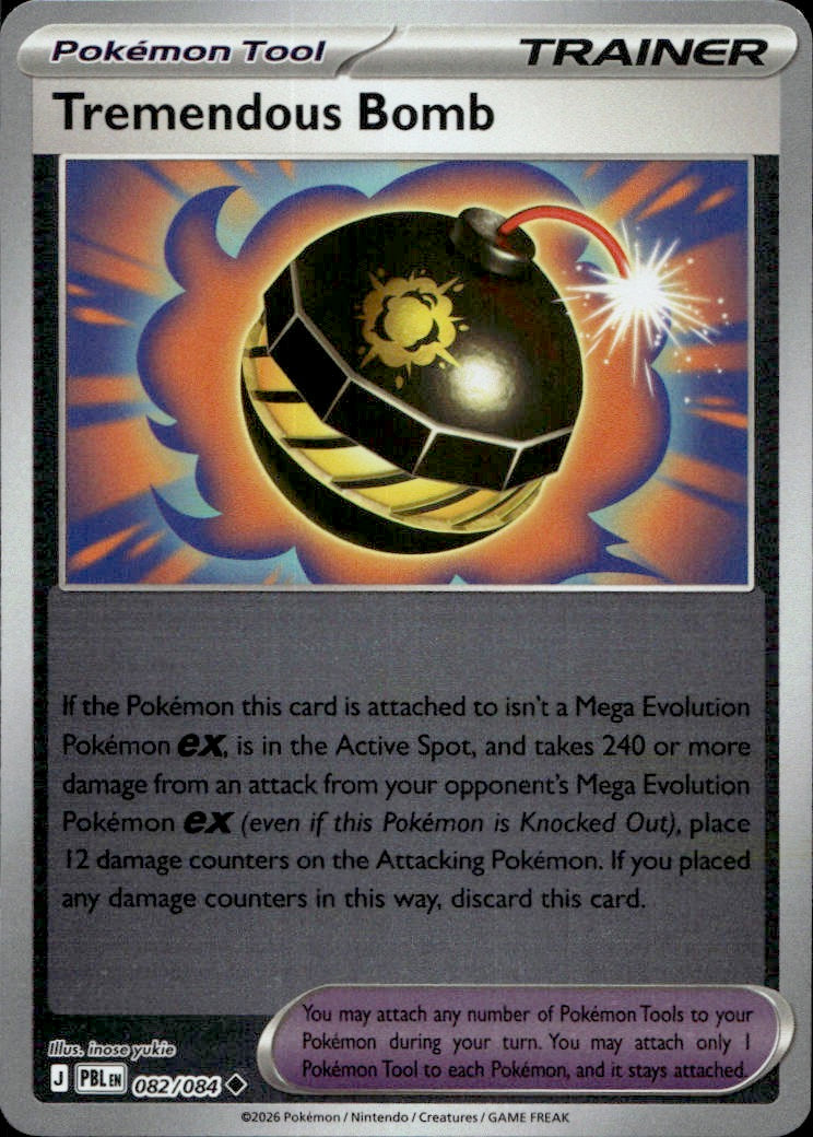 Tremendous Bomb - 082/084 | Near Mint / English / Reverse Holofoil