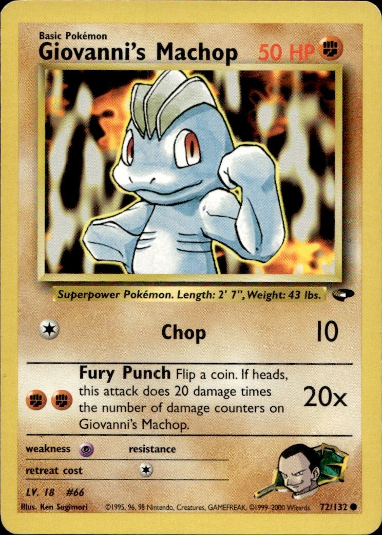 Giovanni's Machop | Lightly Played / English / Unlimited