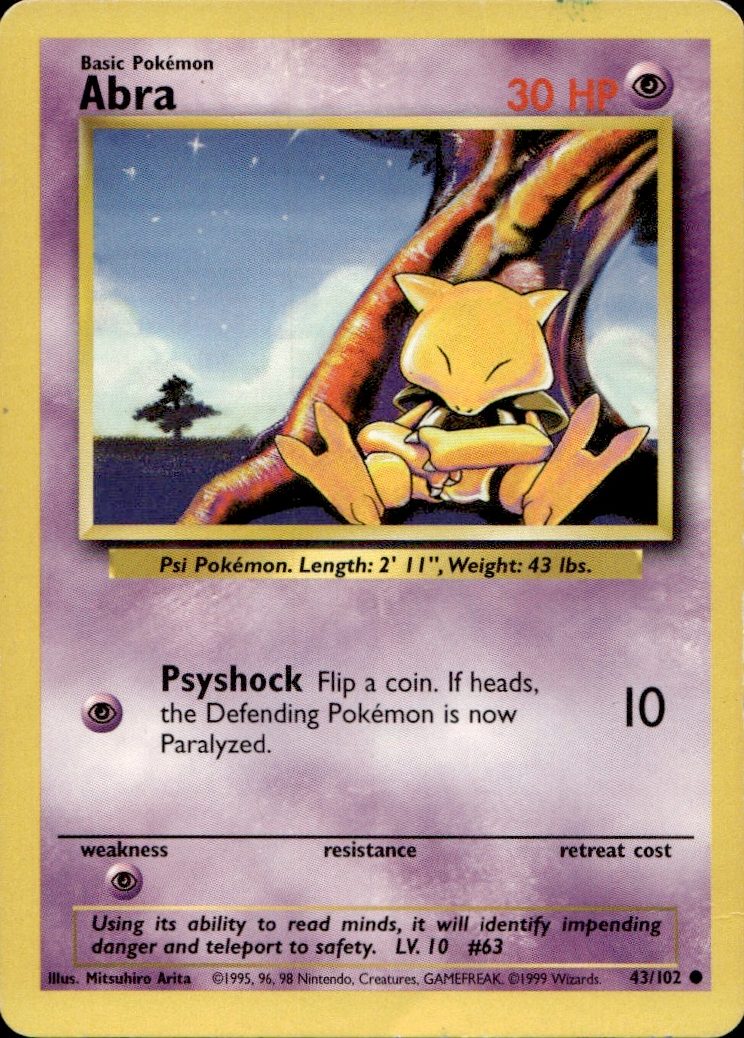 Abra | Lightly Played / English / Normal