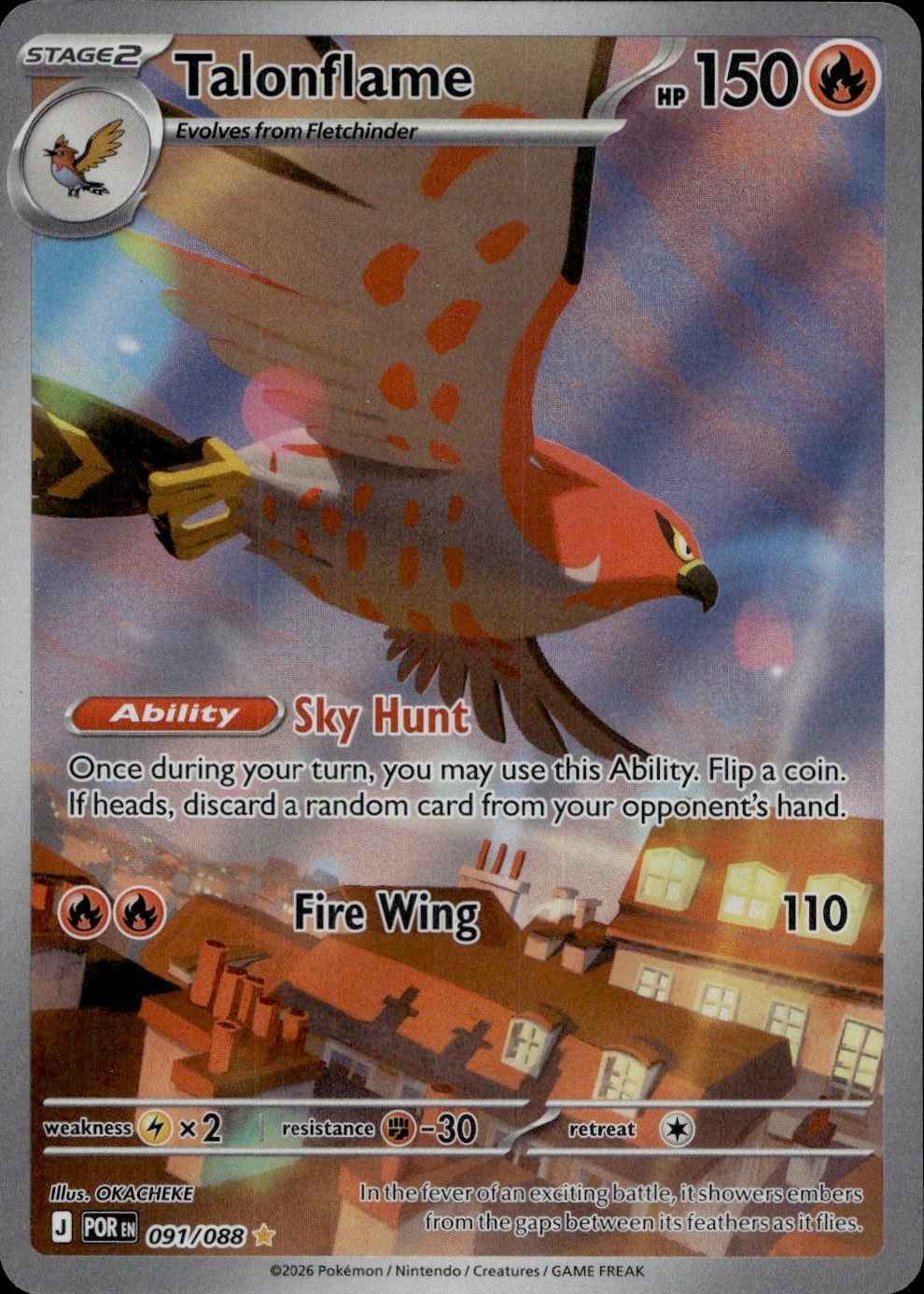 Talonflame - 091/088 | Near Mint / English / Holofoil