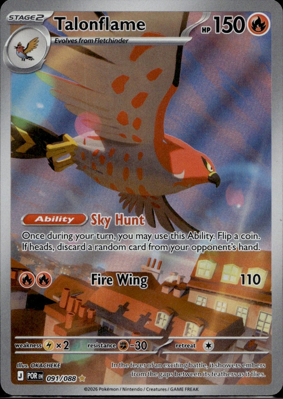Talonflame - 091/088 | Near Mint / English / Holofoil