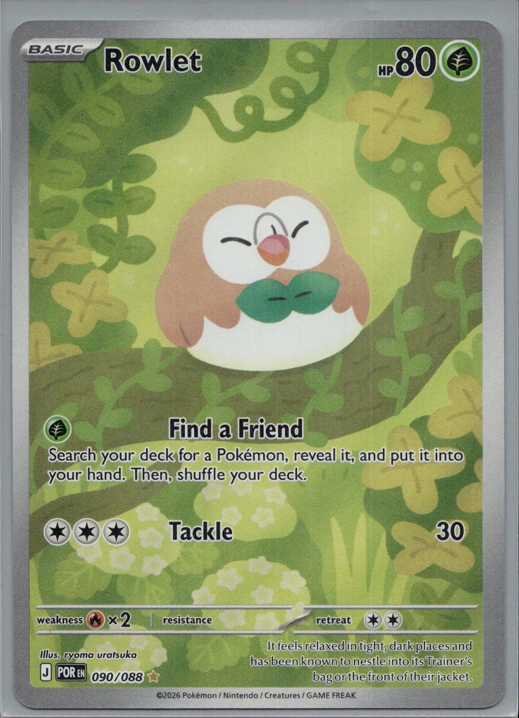 Rowlet - 090/088 | Near Mint / English / Holofoil