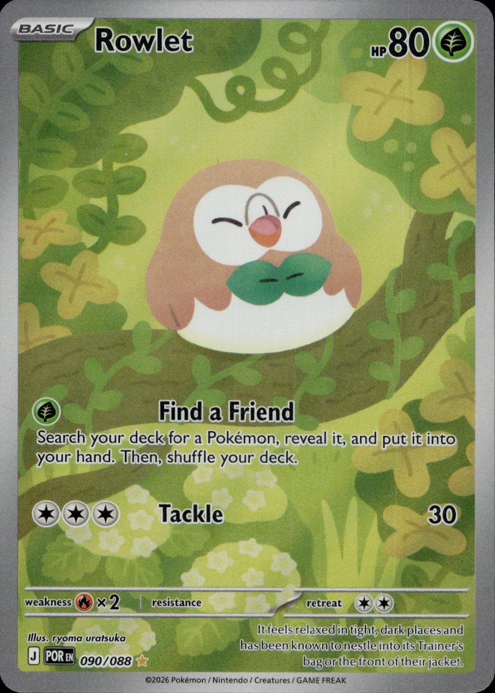 Rowlet - 090/088 | Near Mint / English / Holofoil