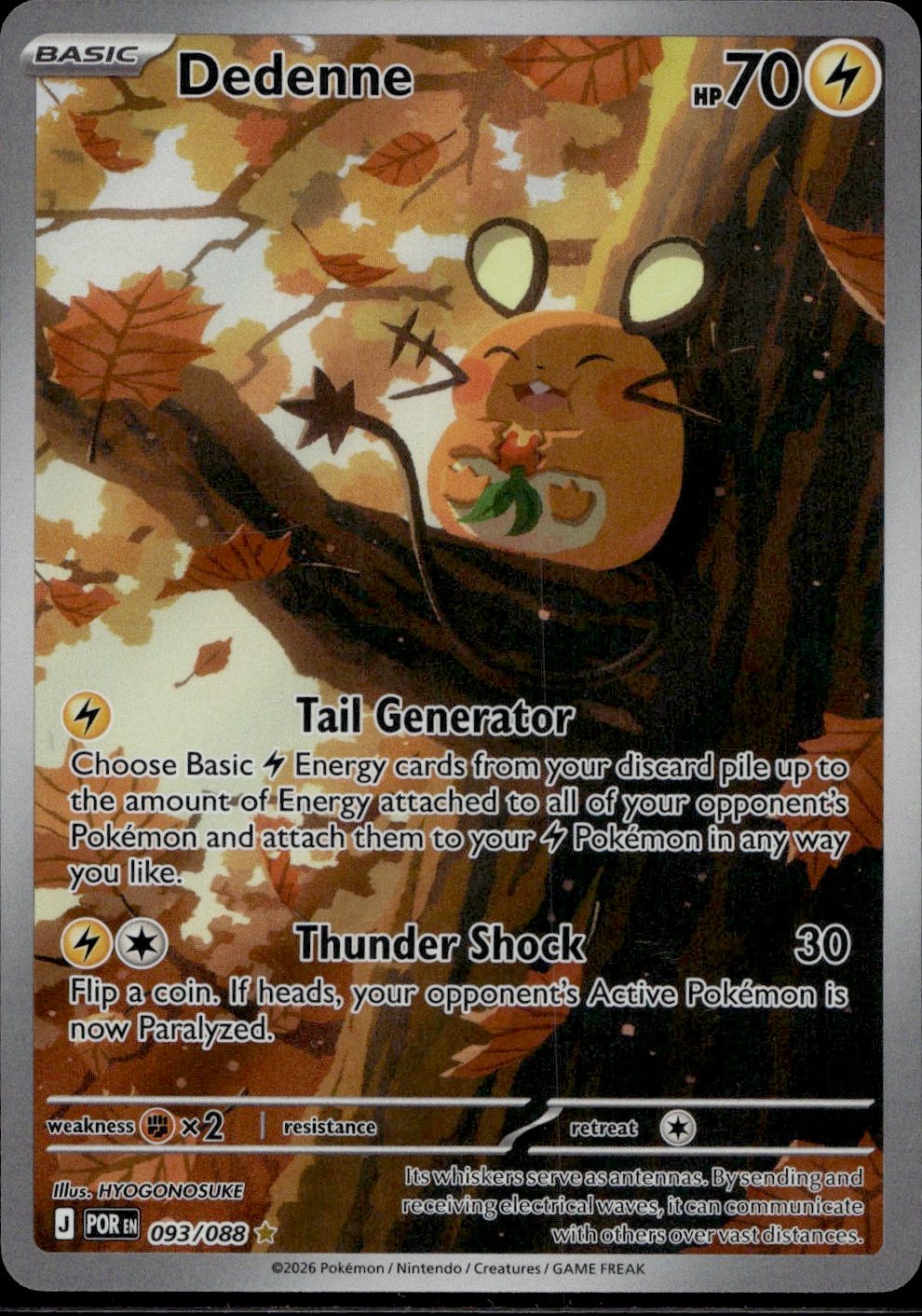 Dedenne - 093/088 | Near Mint / English / Holofoil