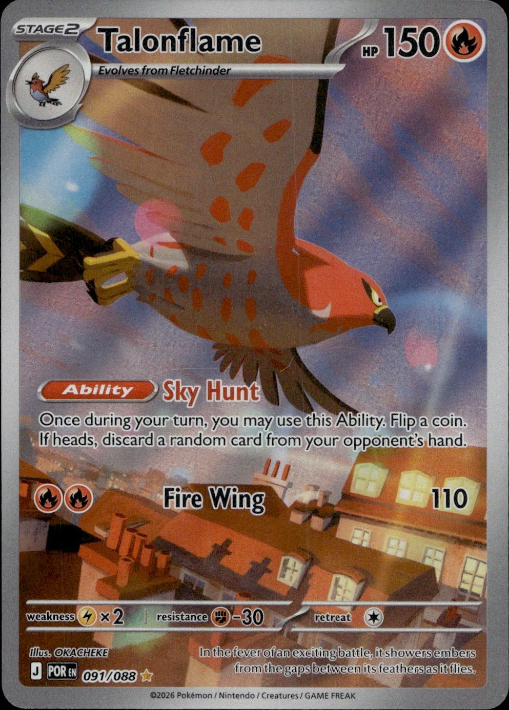 Talonflame - 091/088 | Near Mint / English / Holofoil