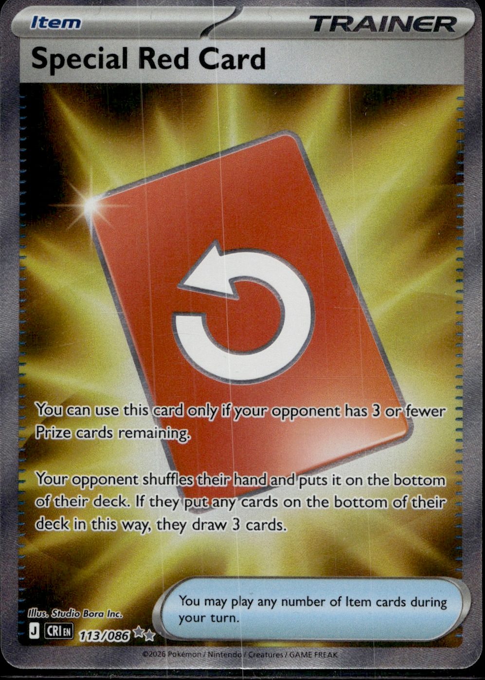 Special Red Card - 113/086