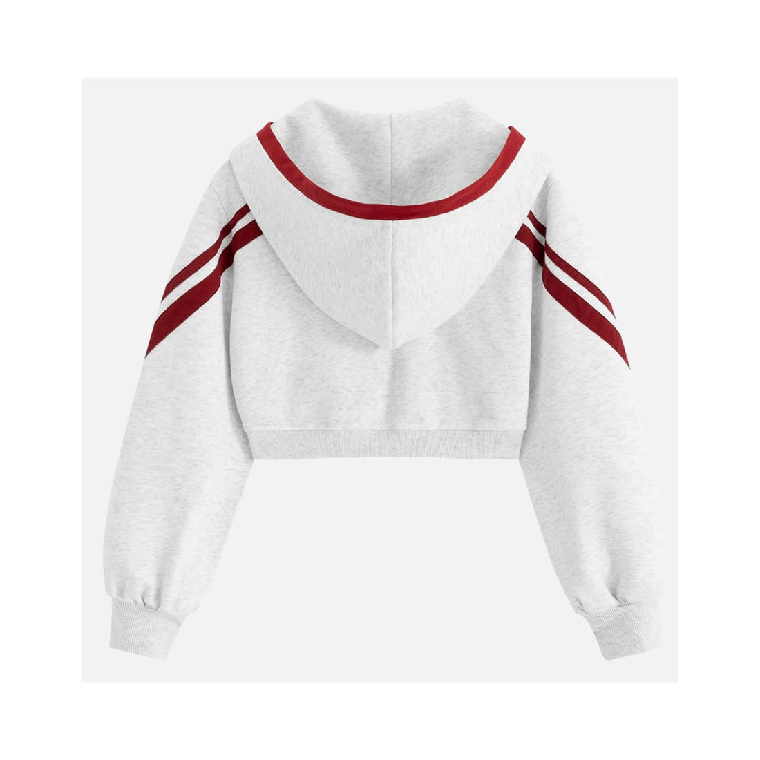 Aelfric Eden Cropped Contrast Stripe Zip Up Hoodie
