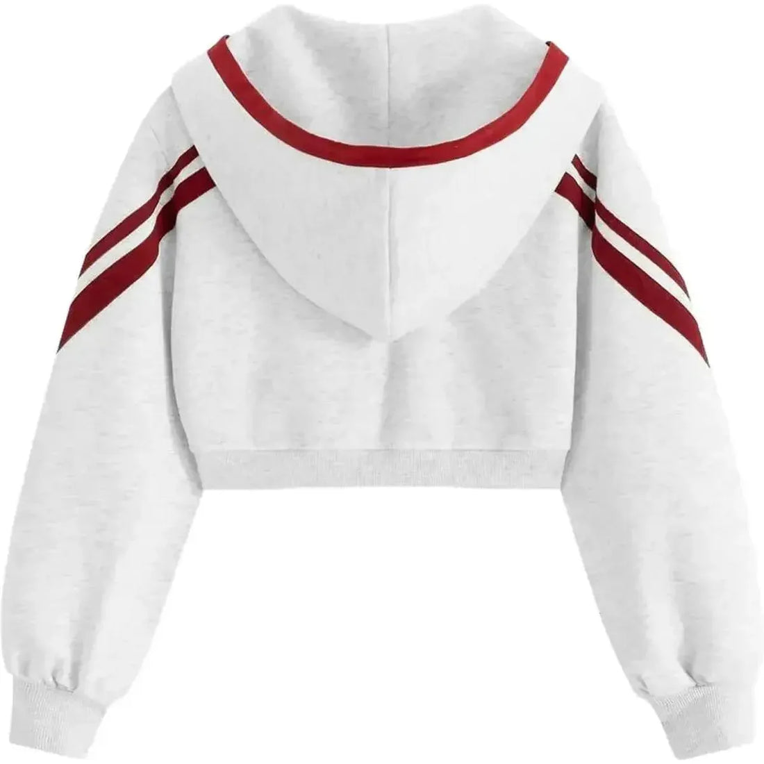 Aelfric Eden Cropped Contrast Stripe Zip Up Hoodie