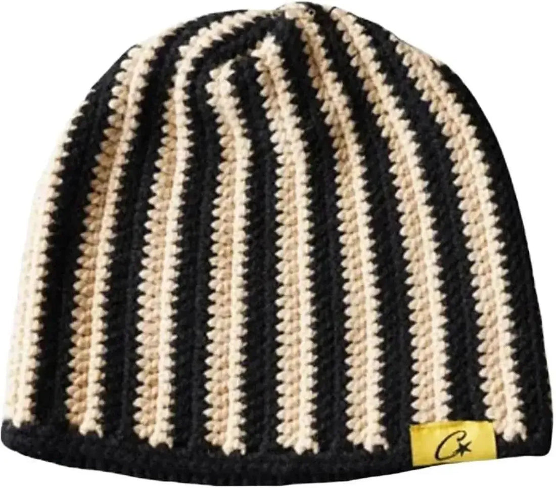Corteiz Crochet Beanie Black