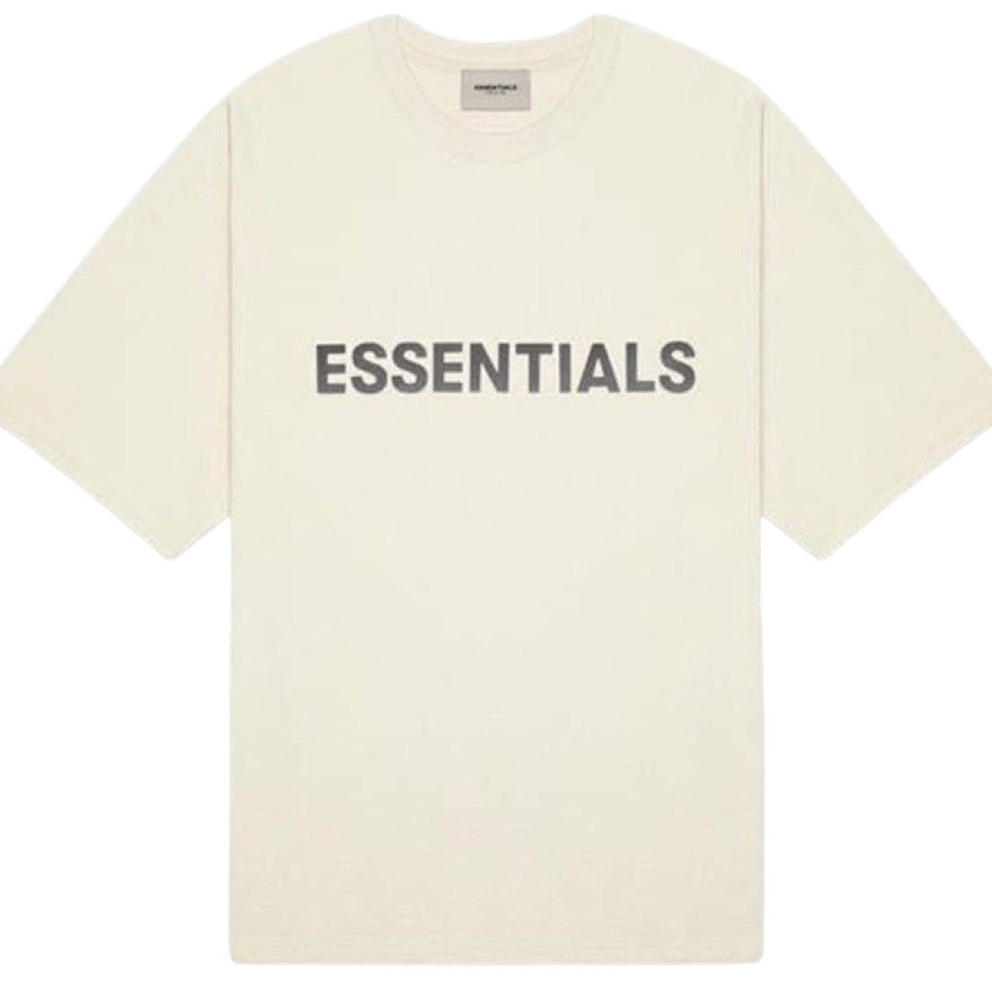 Fear of God Essentials Boxy T-Shirt Applique Logo Butter Cream