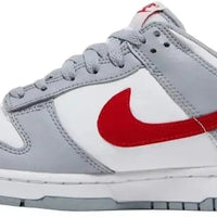 Nike Dunk Low White Wolf Grey University Red (GS)