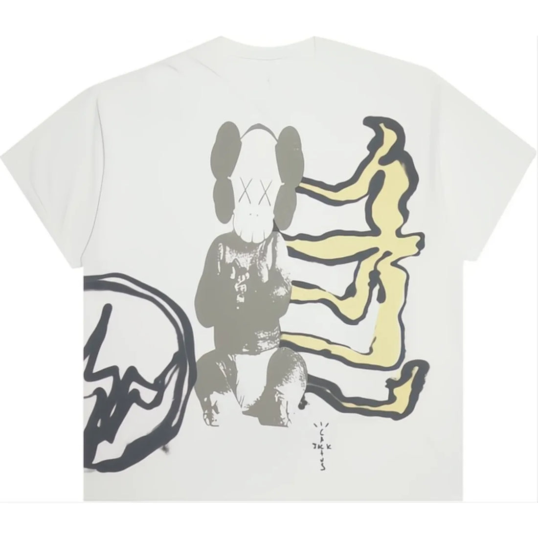 Cactus Jack Travis Scott x KAWS Fragment Tee 'Vintage Wash'