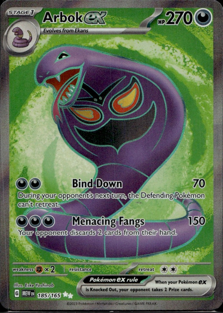 Arbok ex - 185/165