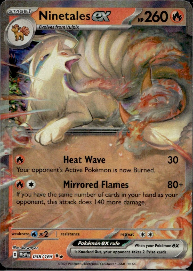 Ninetales ex - 038/165 | Near Mint / English / Holofoil
