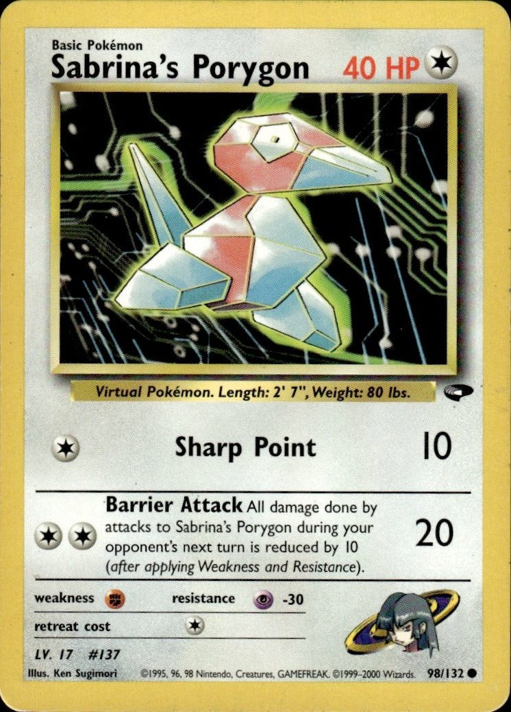 Sabrina's Porygon | Moderately Played / English / Unlimited