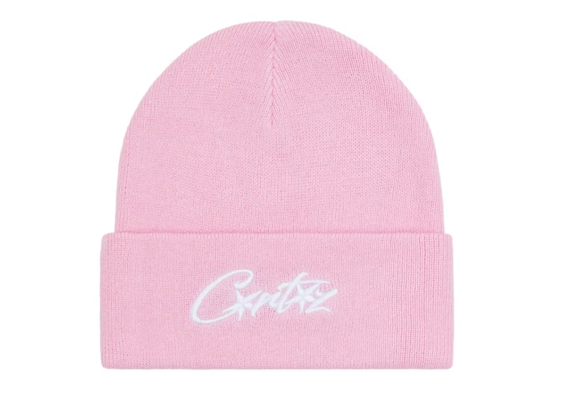 Corteiz Allstarz Folded Beanie Pink