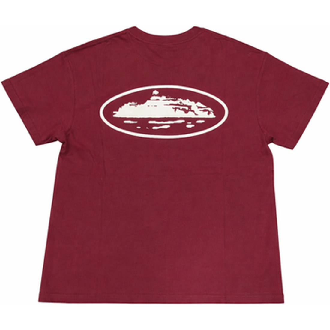 Corteiz Alcatraz Tee Maroon