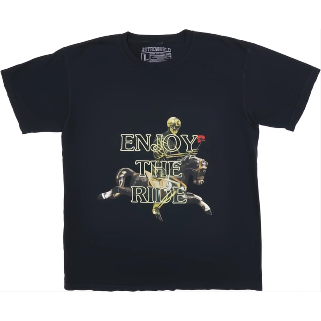Travis Scott Enjoy The Ride Glow Tee Black Men's