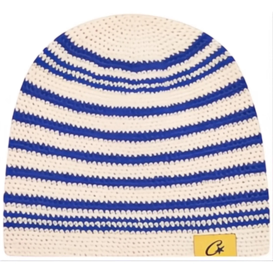 Corteiz Crochet Beanie Striped Blue