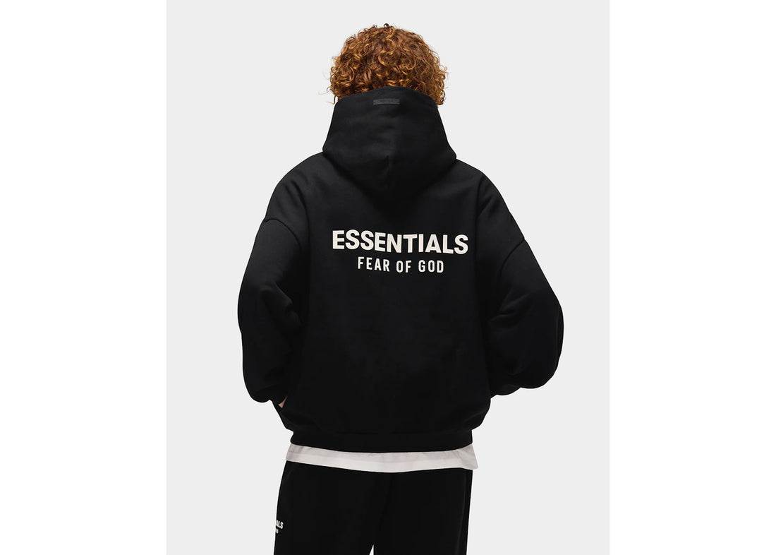 Fear of God Essentials Fleece Hoodie (FW24) Black