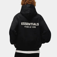 Fear of God Essentials Fleece Hoodie (FW24) Black