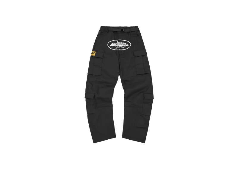 Corteiz Cargo Pants Black